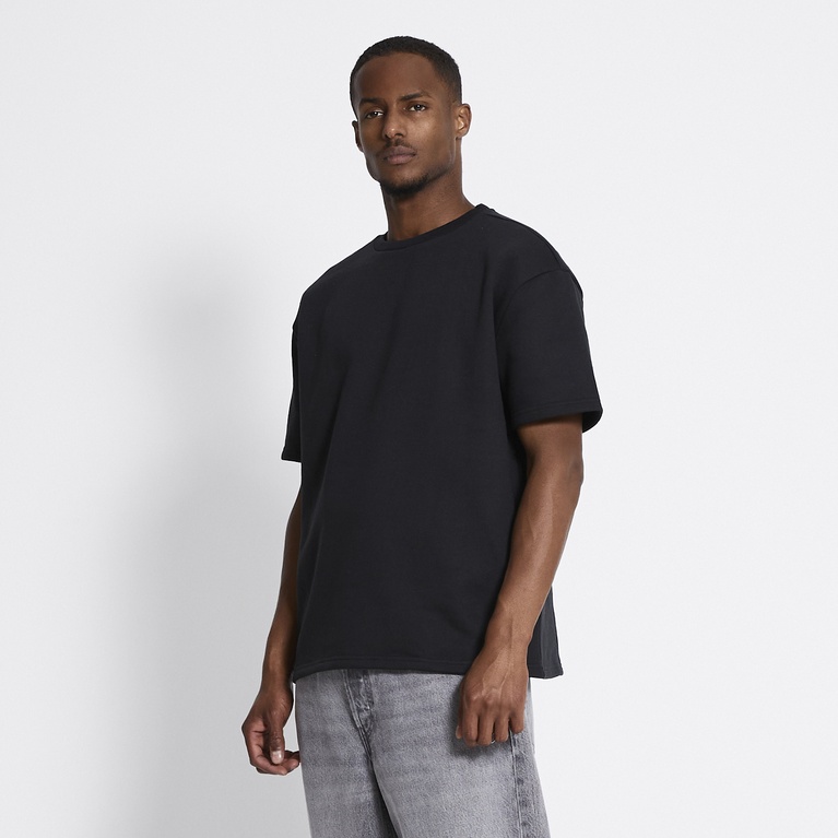 Printed sweat t-shirt "Again"